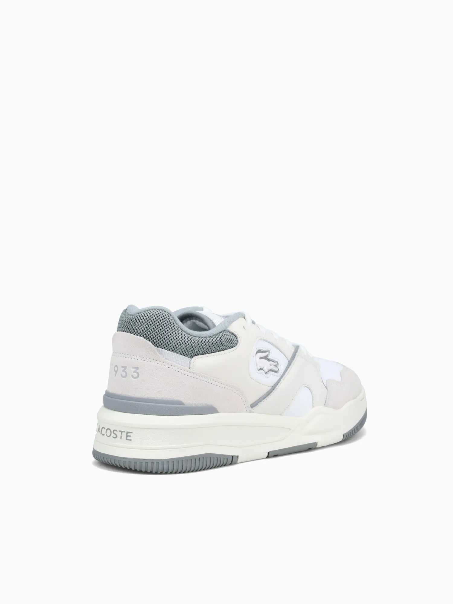 Lineshot 124 Wht Gry leather Workout Shoes For Flat Feet