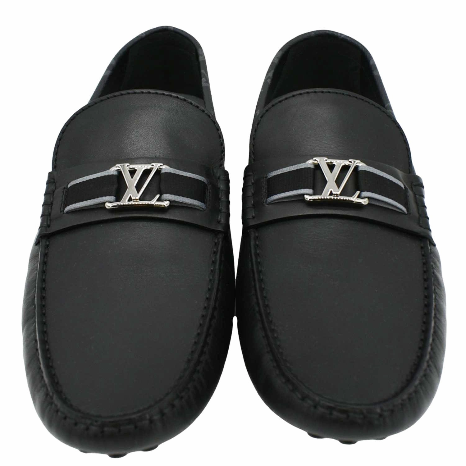 Payless Shoes Loafers LOUIS VUITTON Hockenheim Moccasin Leather Loafers Black US 10