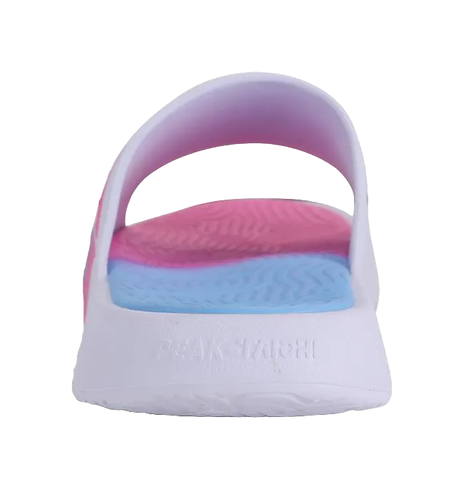 PEAK State Extremely Large Triangle 1.0 Slide Slippers Unisex White Pink Blue Most Comfort Slippers