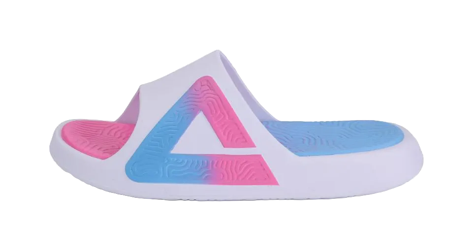 Godzilla Slippers PEAK State Extremely Large Triangle 1.0 Slide Slippers Unisex White Pink Blue