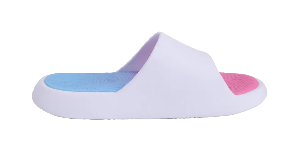 Sprayground Slippers PEAK State Extremely Large Triangle 1.0 Slide Slippers Unisex White Pink Blue