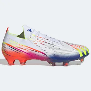 adidas Predator Edge.1 L FG - White-Yellow-Blue Indiana Hoosiers Adidas Shoes