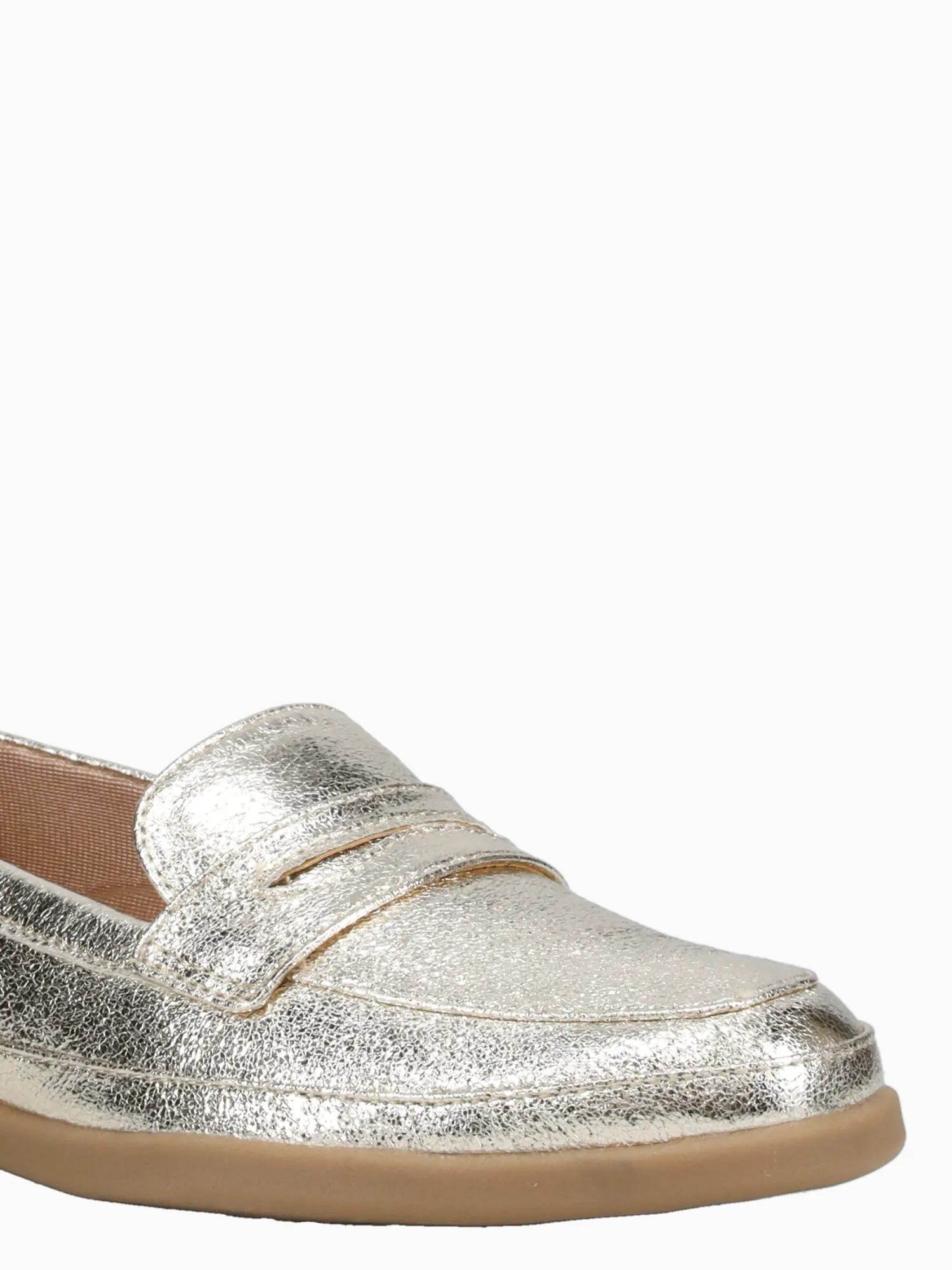 Zara Penny Loafers Malta Platino