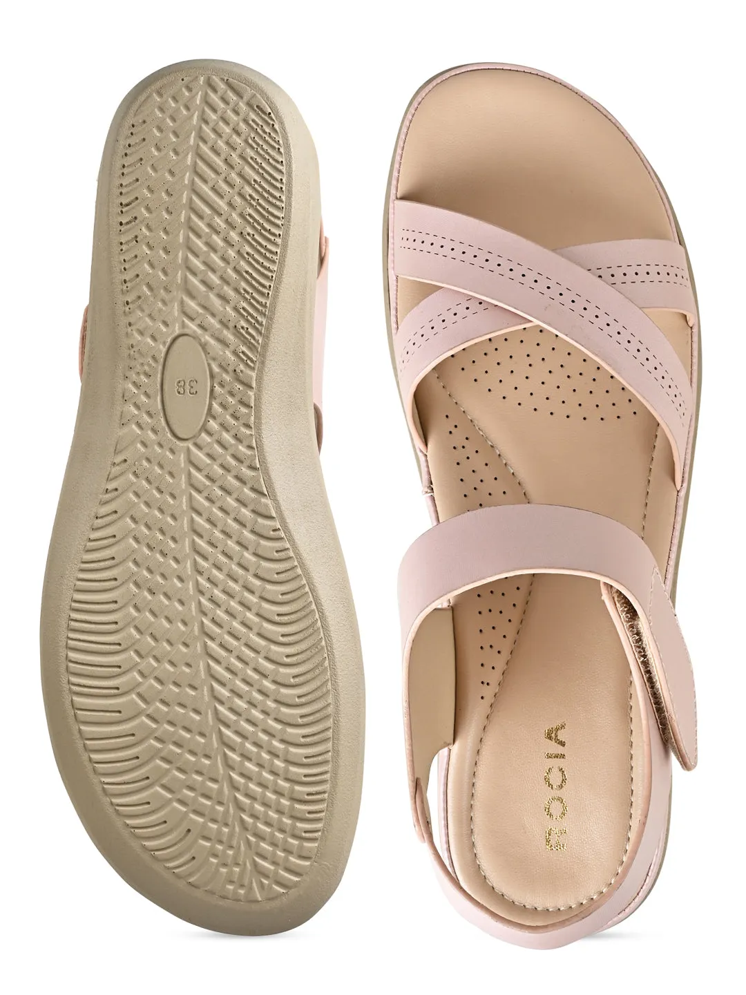 Ballet Shoe Flats Rocia By Regal Pink Women Comfort Flat Sandals