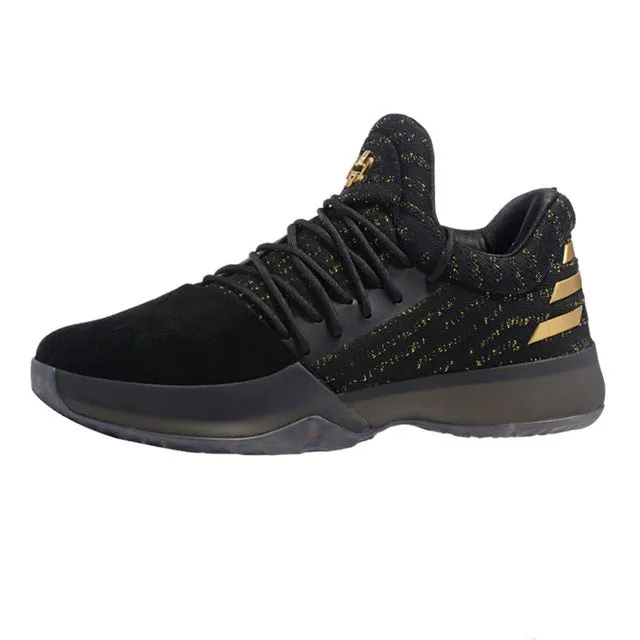 Basketball Shoes Good For Flat Feet Adidas Harden Vol. 1 Men Basketball Shoes,  Outdoor Sneakers Shoes, Black, Non-Slip Breathable Lightweight