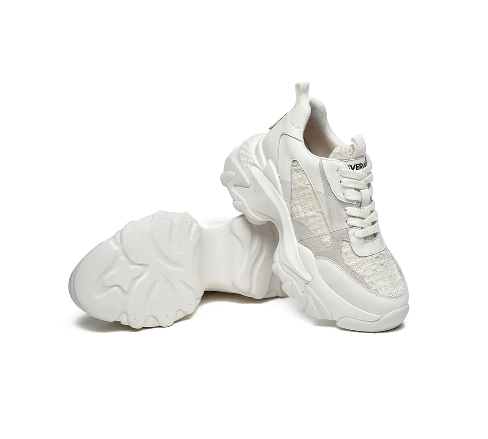 Silver Sneakers Ymca Membership Women Chunky Platform Sneakers Casual Shoes Bombo