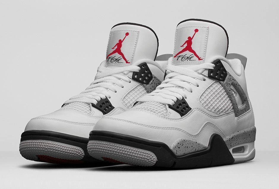 Mamba Basketball Shoes Jordan 4 OG '89 Retro - White Cement' Basketball Shoes