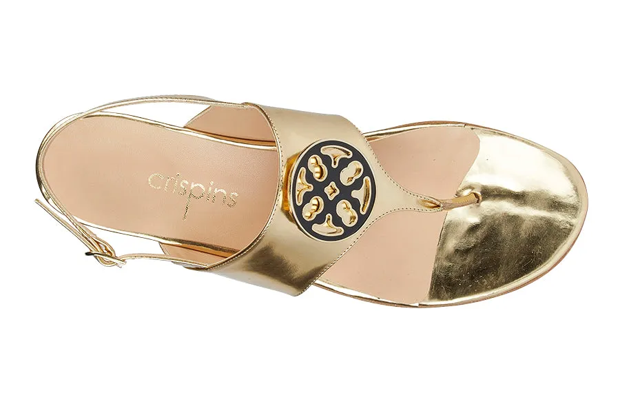 Mdf Burch Gold Patent Dress Shoes