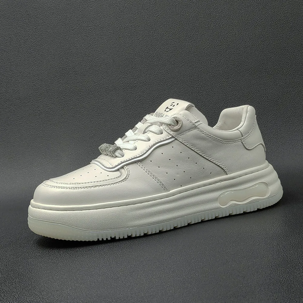 Casual Boxing Shoes Men Fashion Breathable Leather Comfort Casual Sneakers