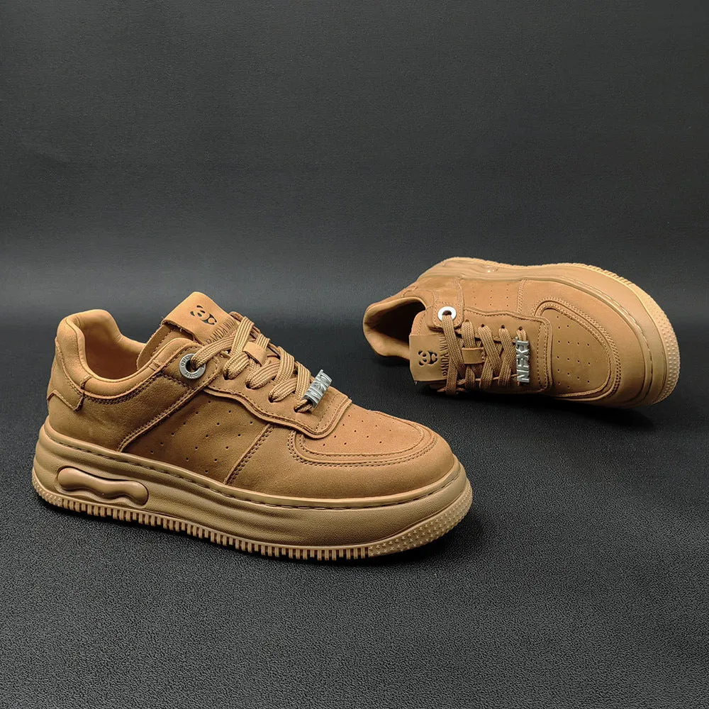 Best Shoes For Standing All Day Business Casual Men Fashion Breathable Leather Comfort Casual Sneakers