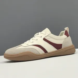 Men Fashion Patchwork Leather Trendy Casual Sneakers Air Max 270 React Casual Shoes