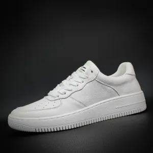 Men Fashion Pure White Casual Skate Sneakers Casual Shoes To Dress Pants