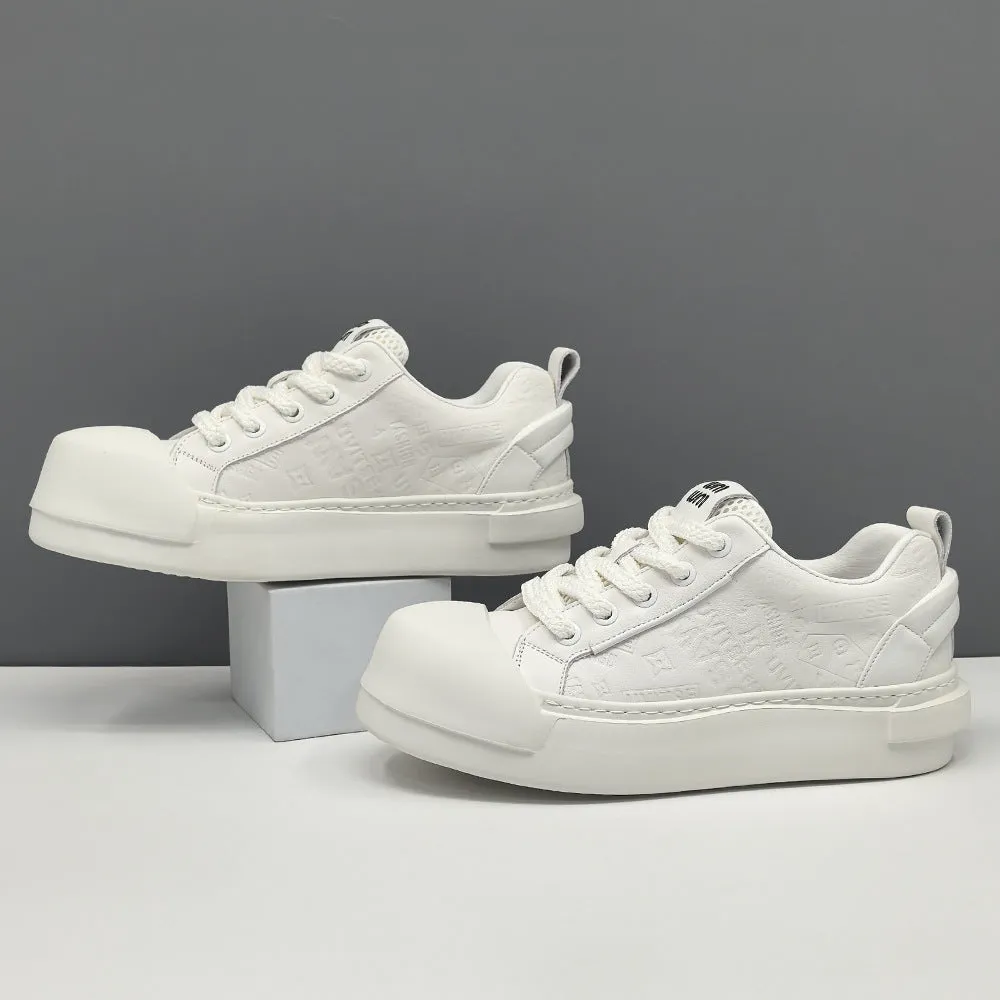 Men Minimalism Embossed Plain Leather Casual Sneakers Air Force 1 Low Se Ripstop Casual Shoes