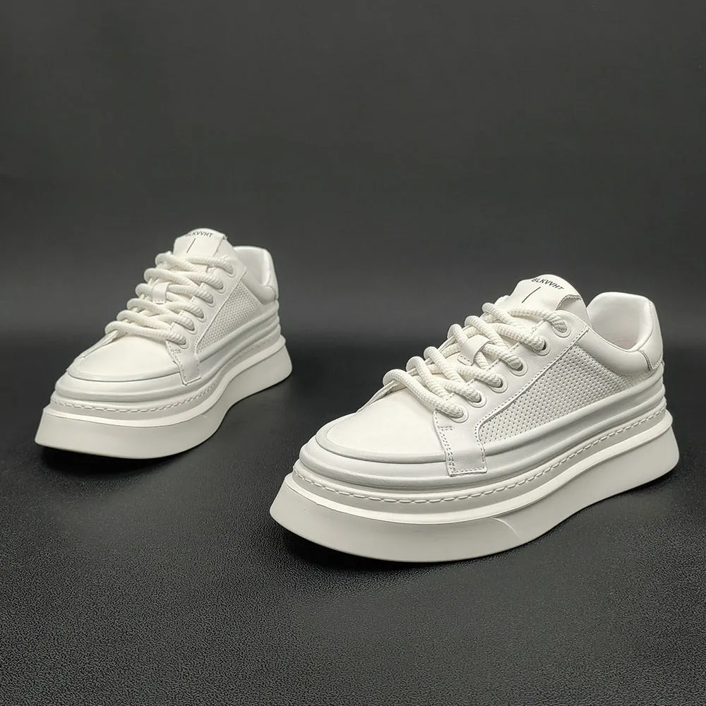 Shoes For Running And Casual Men Minimalist Breathable Leather Fashion Casual Sneakers