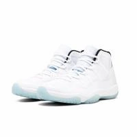 Men's Jordan 11 Retro Legend Blue Basketball Shoes - White Basketball Shoes Near Me
