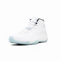 Men's Jordan 11 Retro Legend Blue Basketball Shoes - White Trick Shot Basketball Shoes