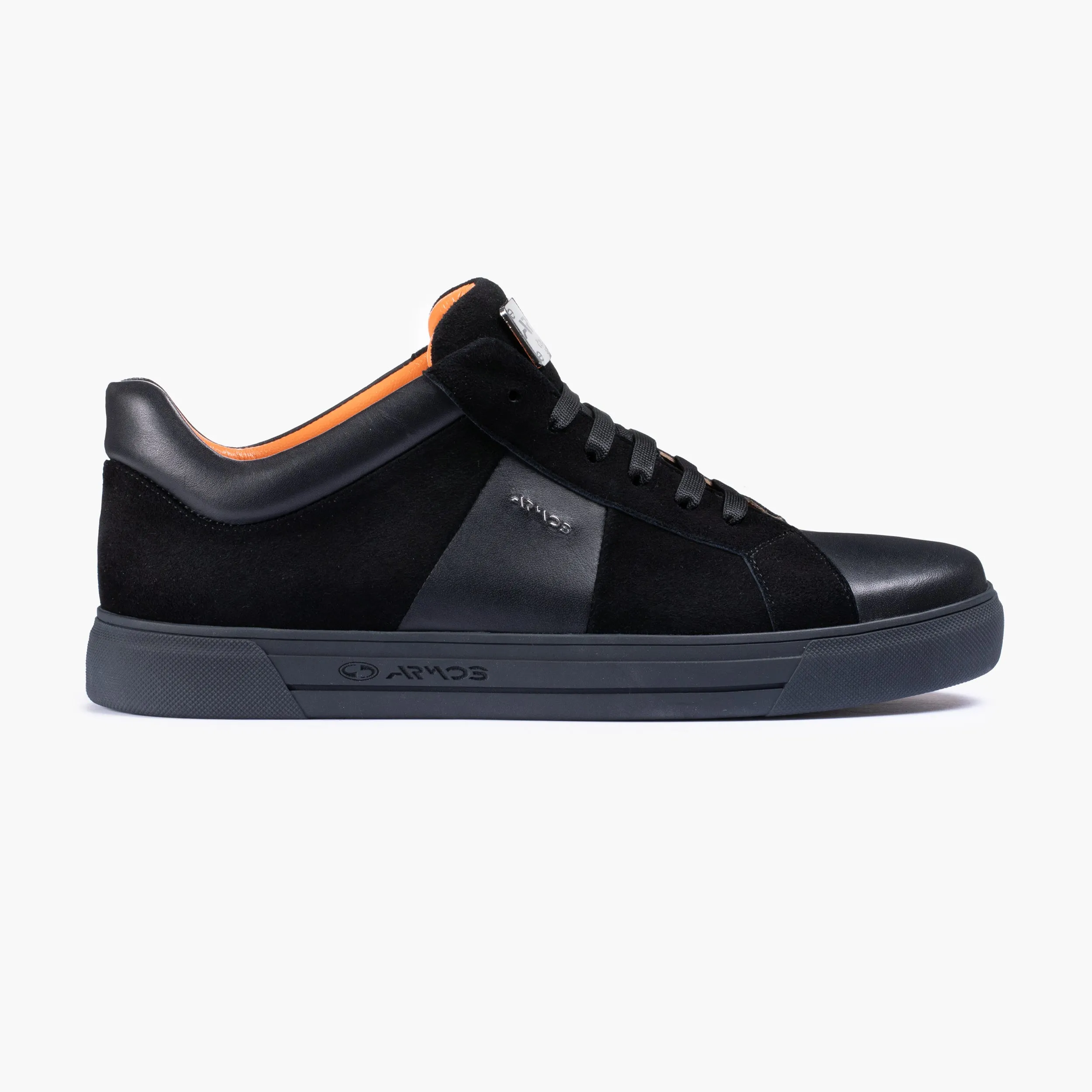 Swiss Sneakers Men's Black Leather and Suede Sneaker