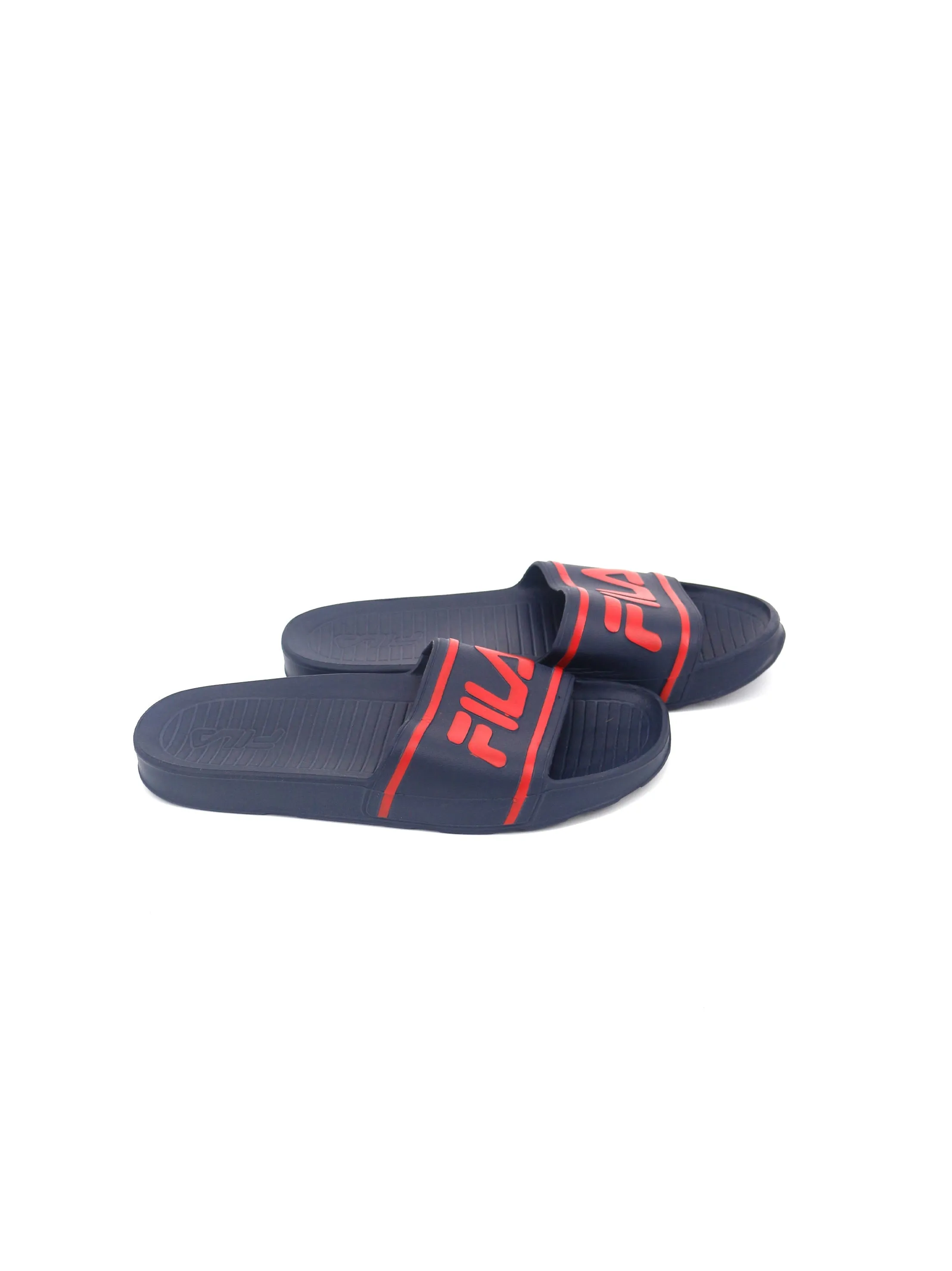 Casual Canvas Lace Up Shoe Men's Brand Logo Printed Slide,Navy