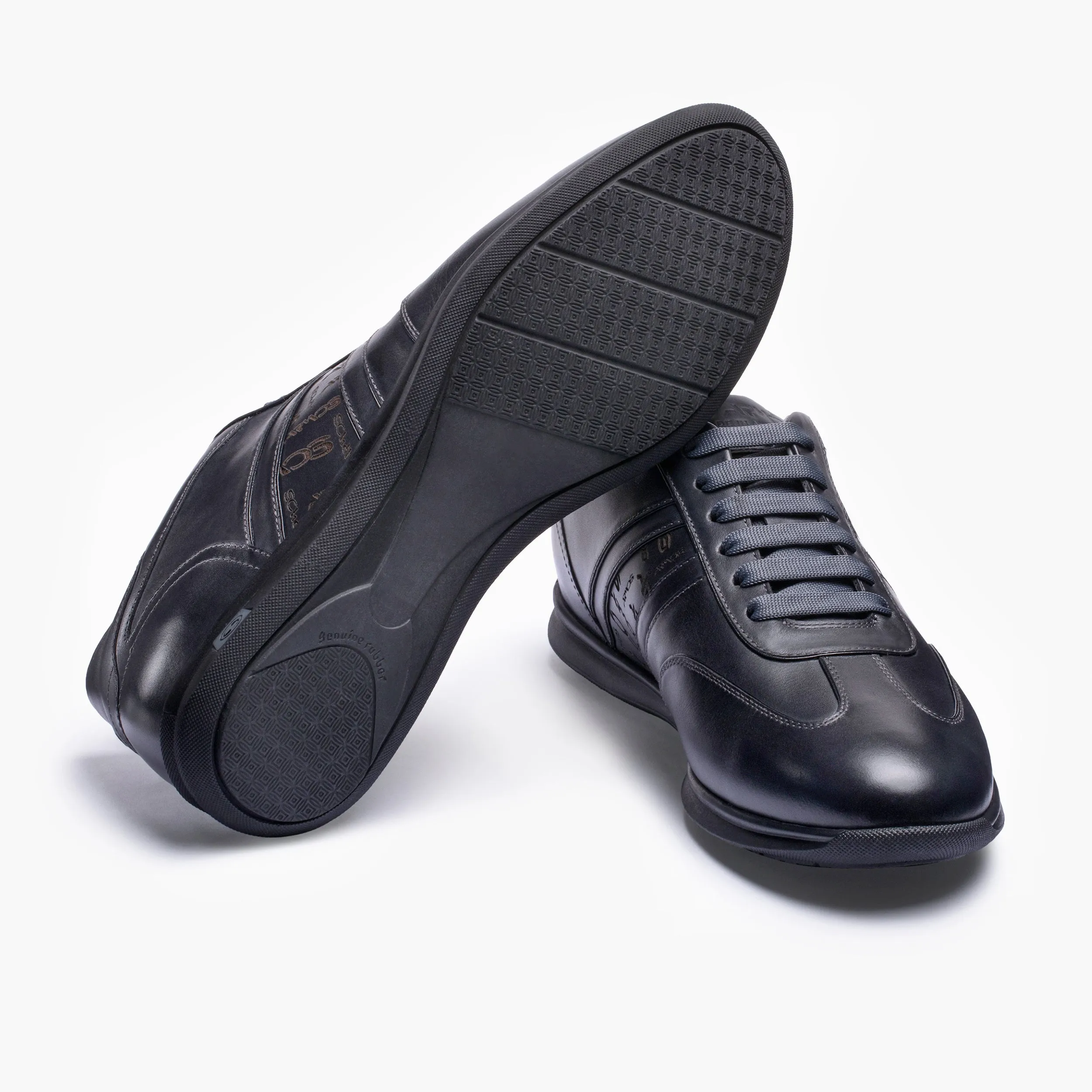 Men's Dark Blue Leather Sneaker Vans Atwood Sneakers