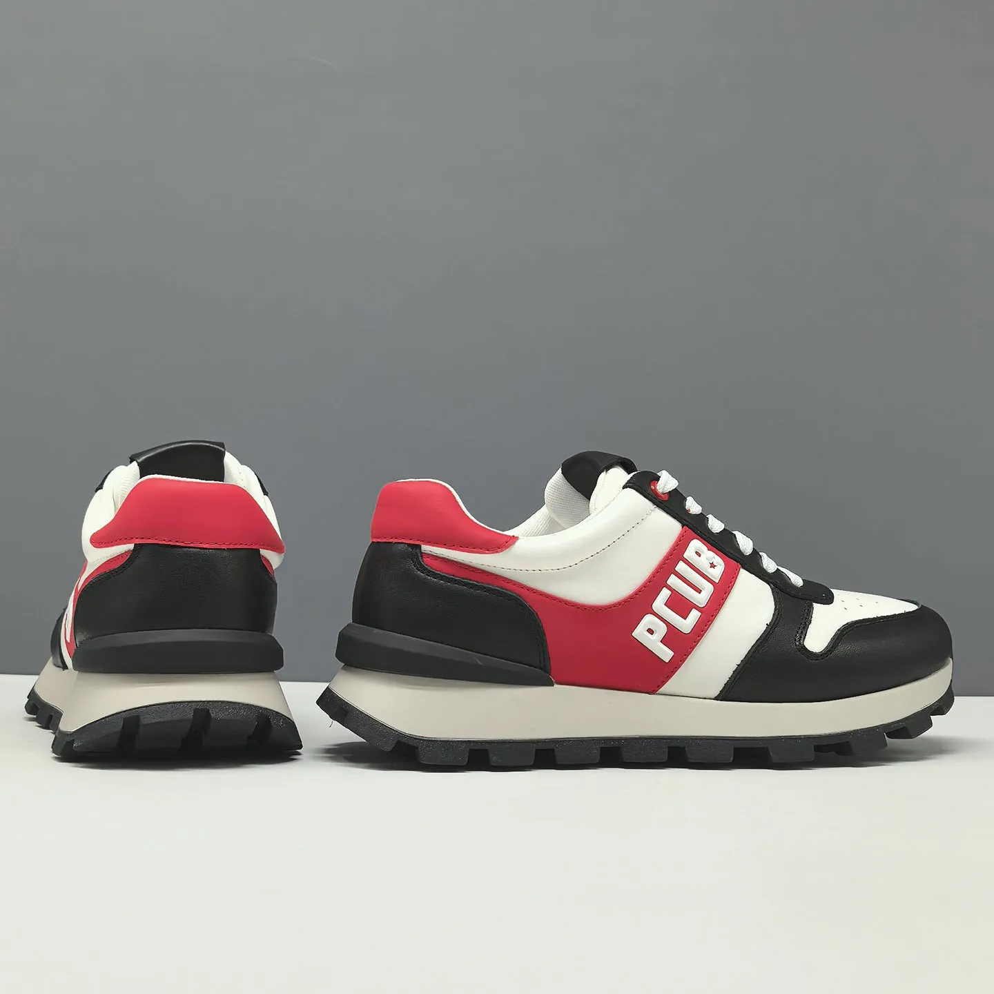 Men's Fashion Breathable Leather Casual Sneakers Dress Casual Shoe