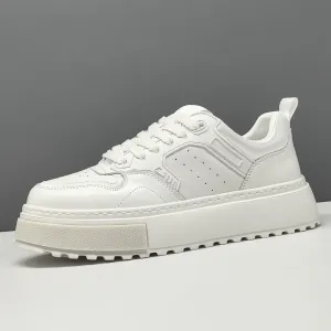 Business Casual Shoes Summer Men's Fashion Breathable Leather Thick Soled Casual Shoes