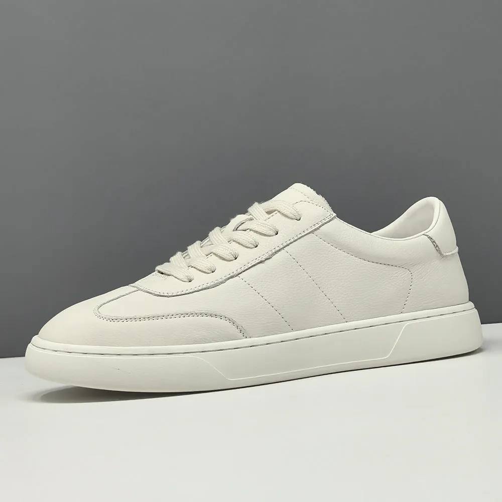 Men's Fashion Quilted Leather Minimalist Casual Shoes Leather Casual Shoe