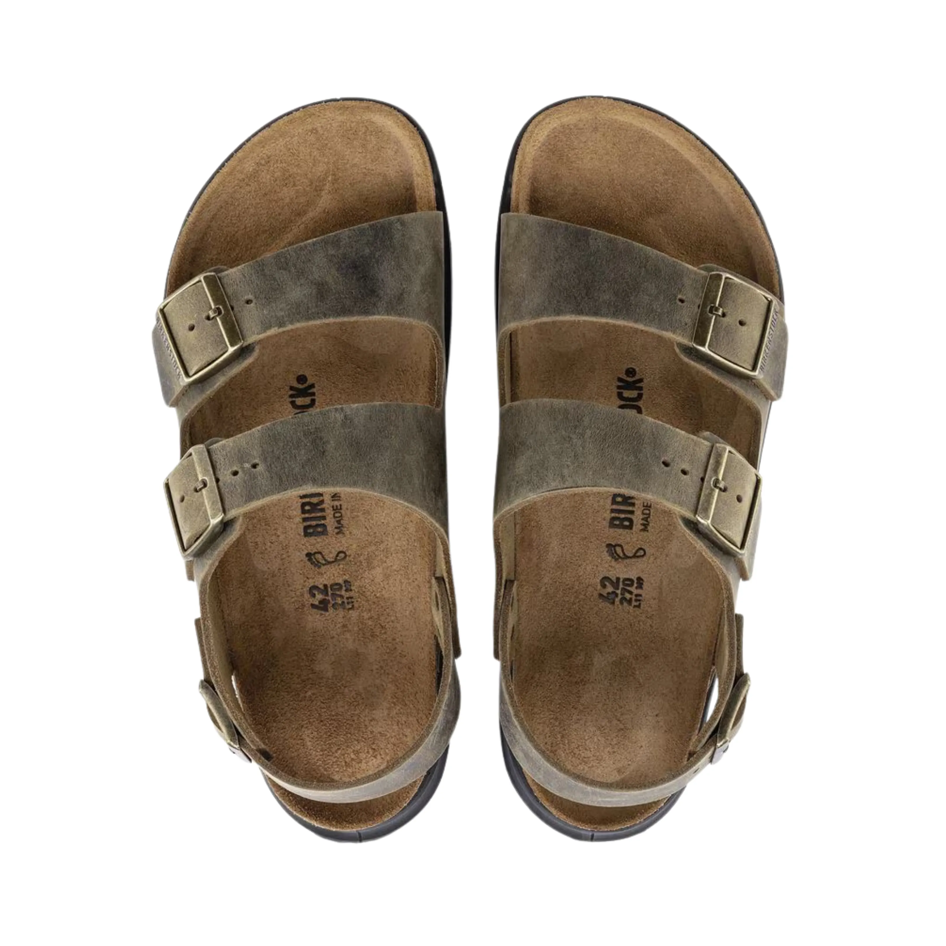 Mountain Bike Flat Shoes Review Men's Milano Rugged Men (Oiled Leather) - Faded Khaki