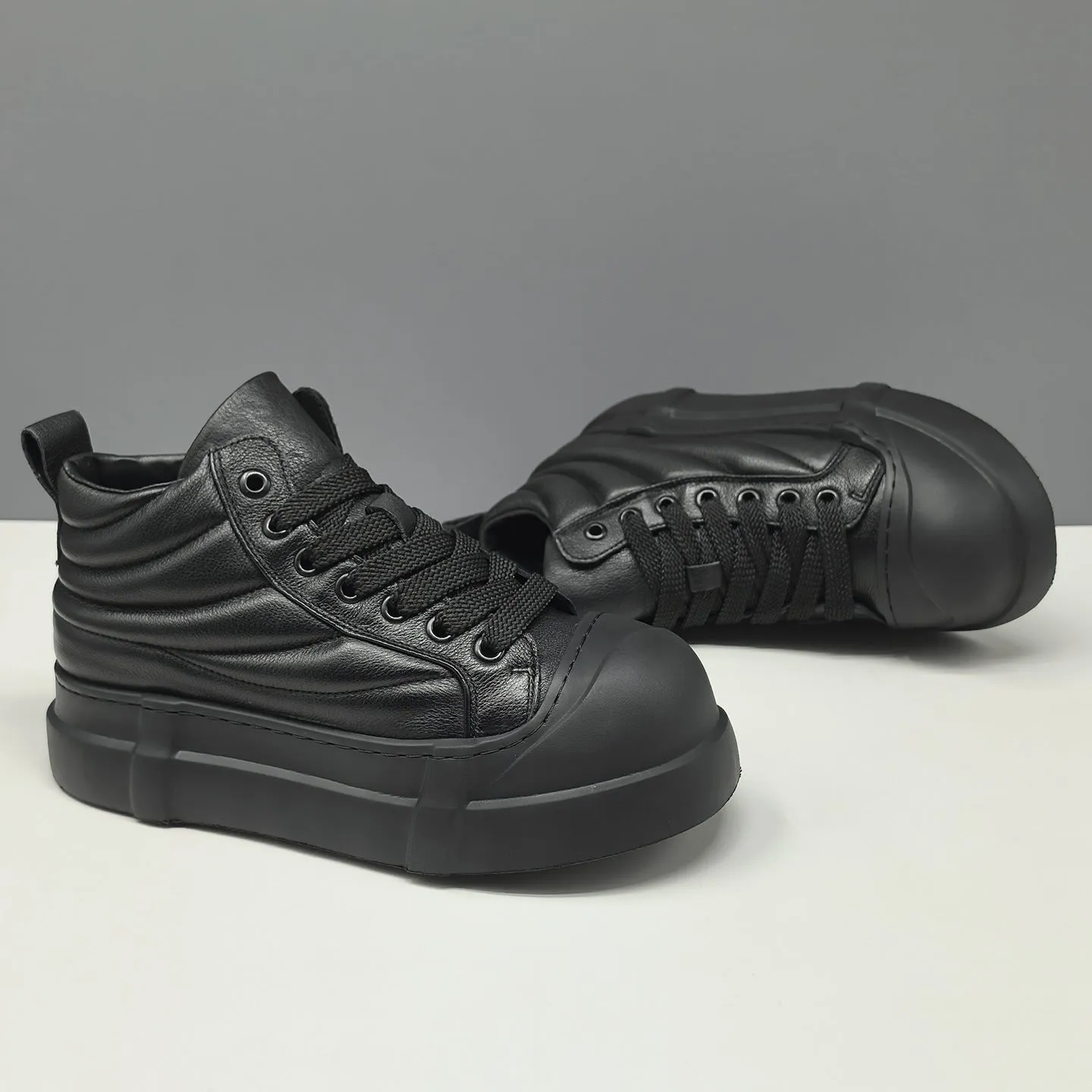 Casual Zappos Shoes Men's Minimalist Plain Quilted Leather High Top Casual Shoes