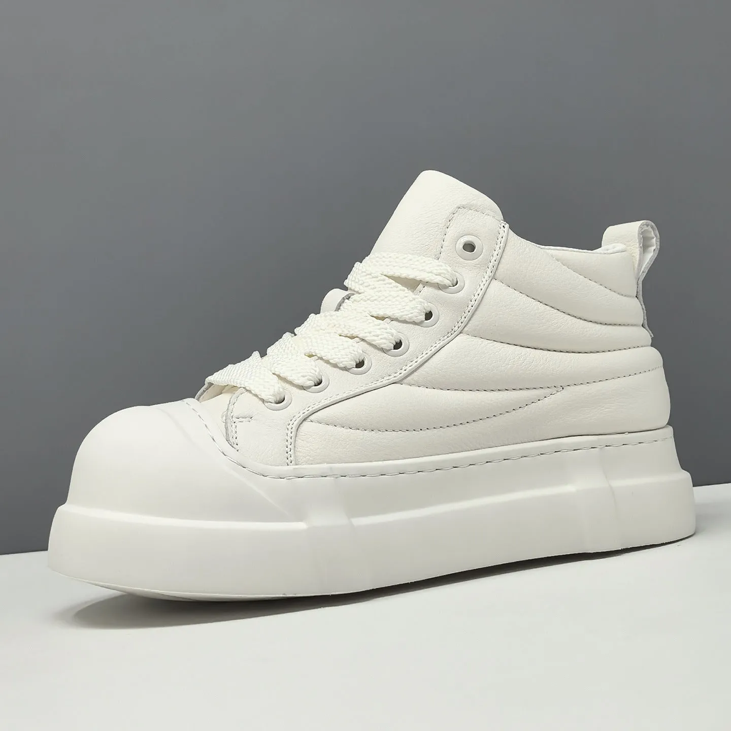 Puma Lqdcell Optic Sheer Casual Shoes Men's Minimalist Plain Quilted Leather High Top Casual Shoes