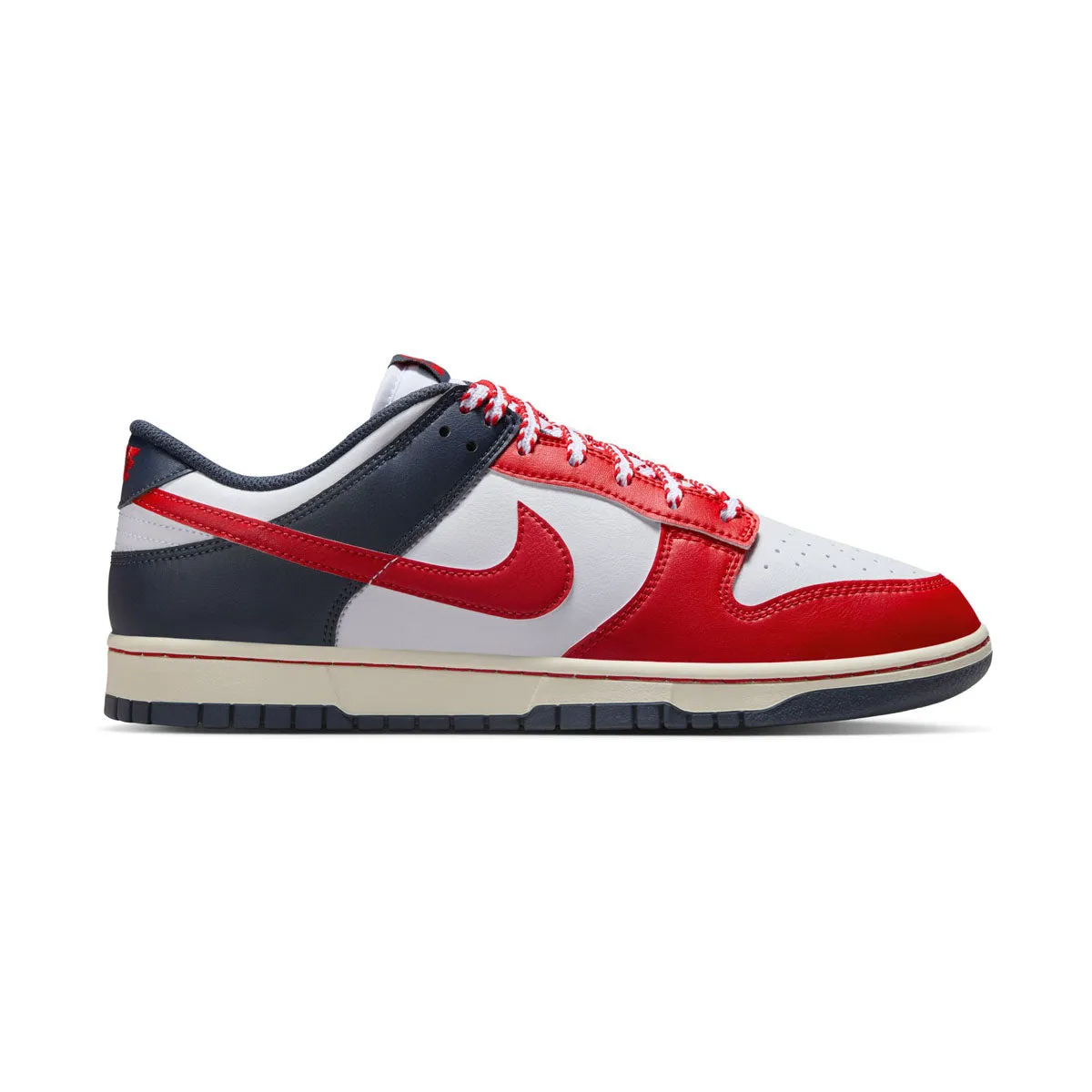 MENS NIKE DUNK LOW RETRO WHITE/UNIVERSITY RED_IM2222-100 Nike Zoom Volleyball Shoes