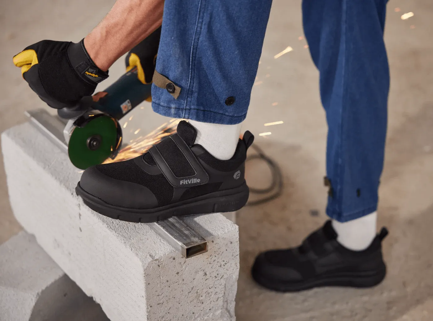 Marathon Shoes Men's Strap ToeShield V1