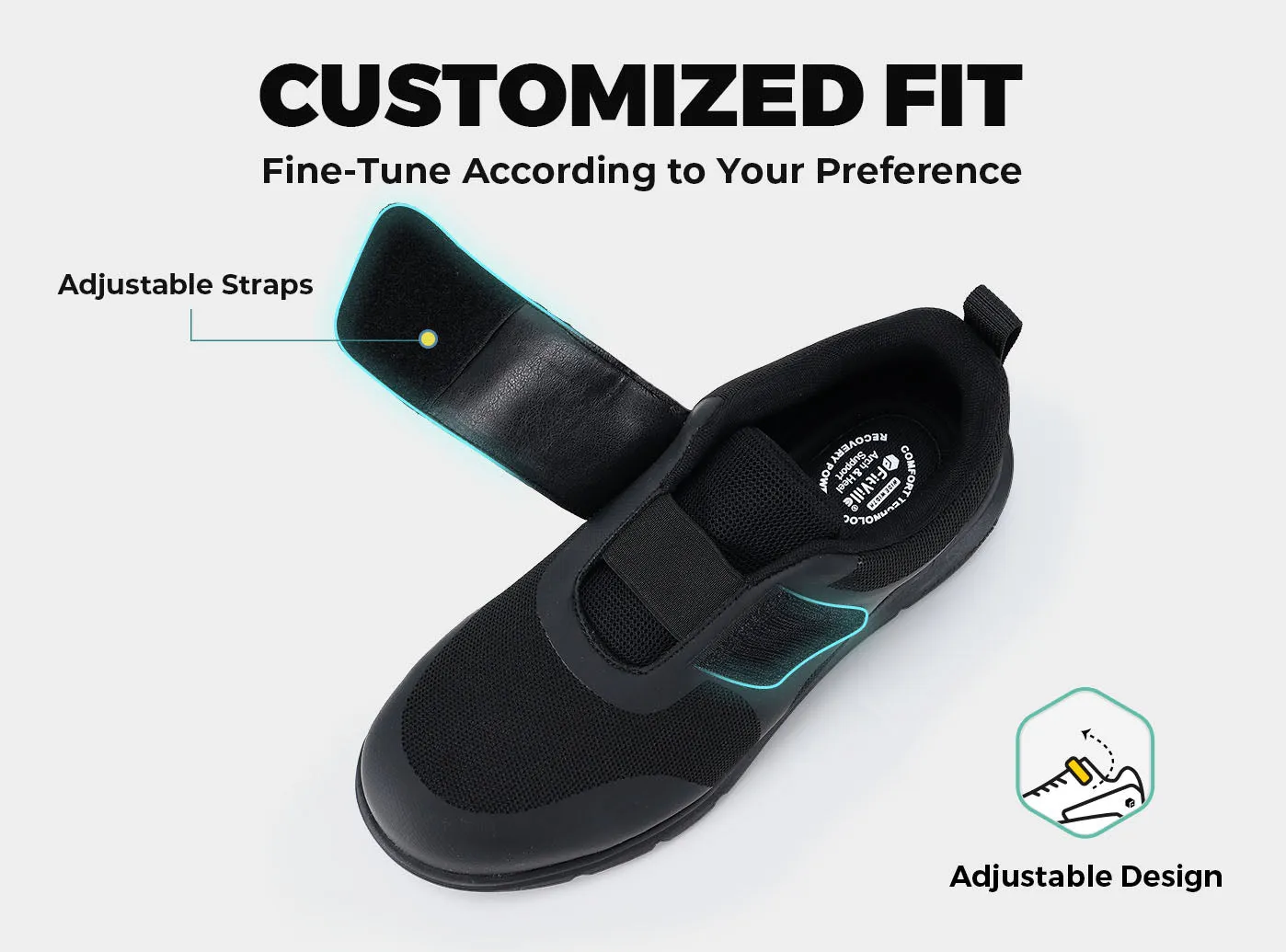 Flat Fashionable Shoes Men's Strap ToeShield V1