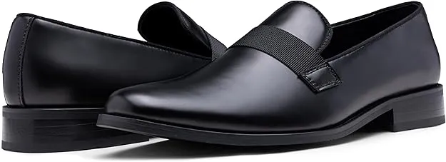 Lemaire Square Toe Loafers Men's Tuxedo Shoes Black Dress Shoes for Men Business Formal Mens Loafers Slip On