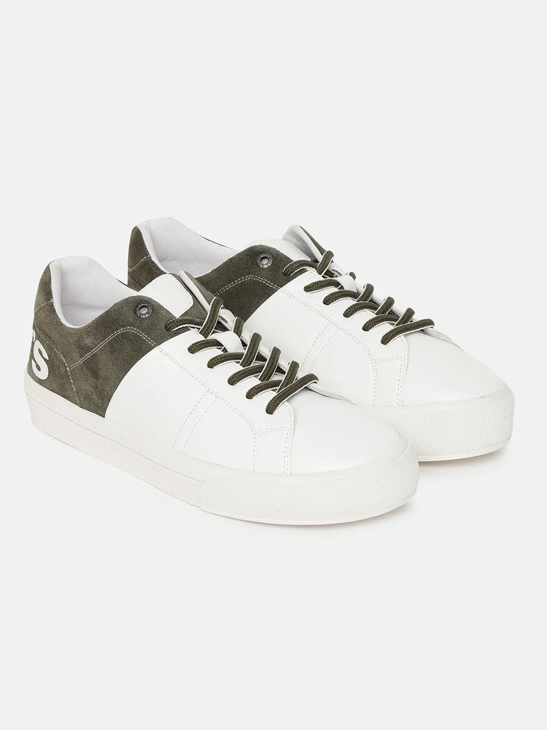 Sneakers 327 Men's White And Green Colorblock Shoes