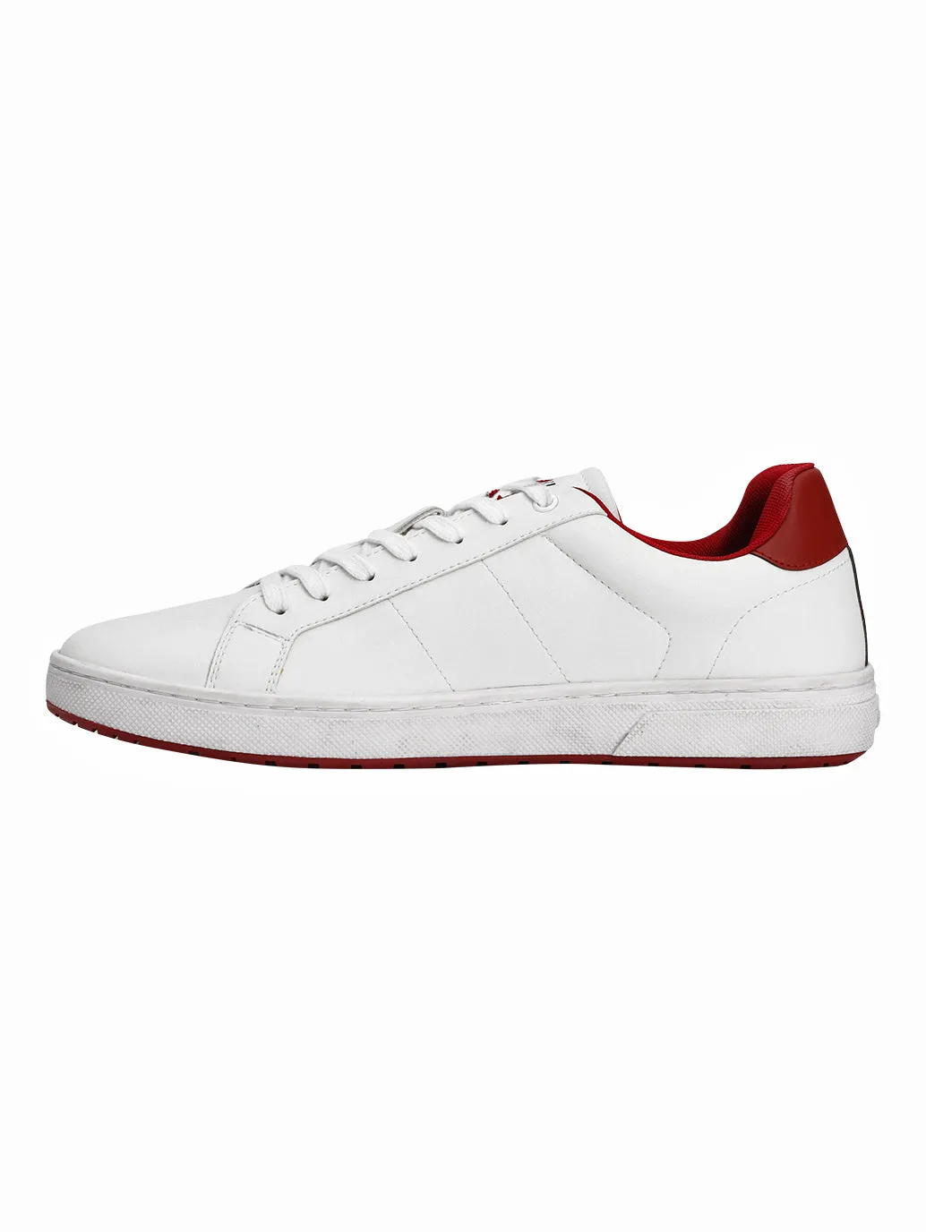 Men's White Colorblock Sneakers Sneakers Fashion