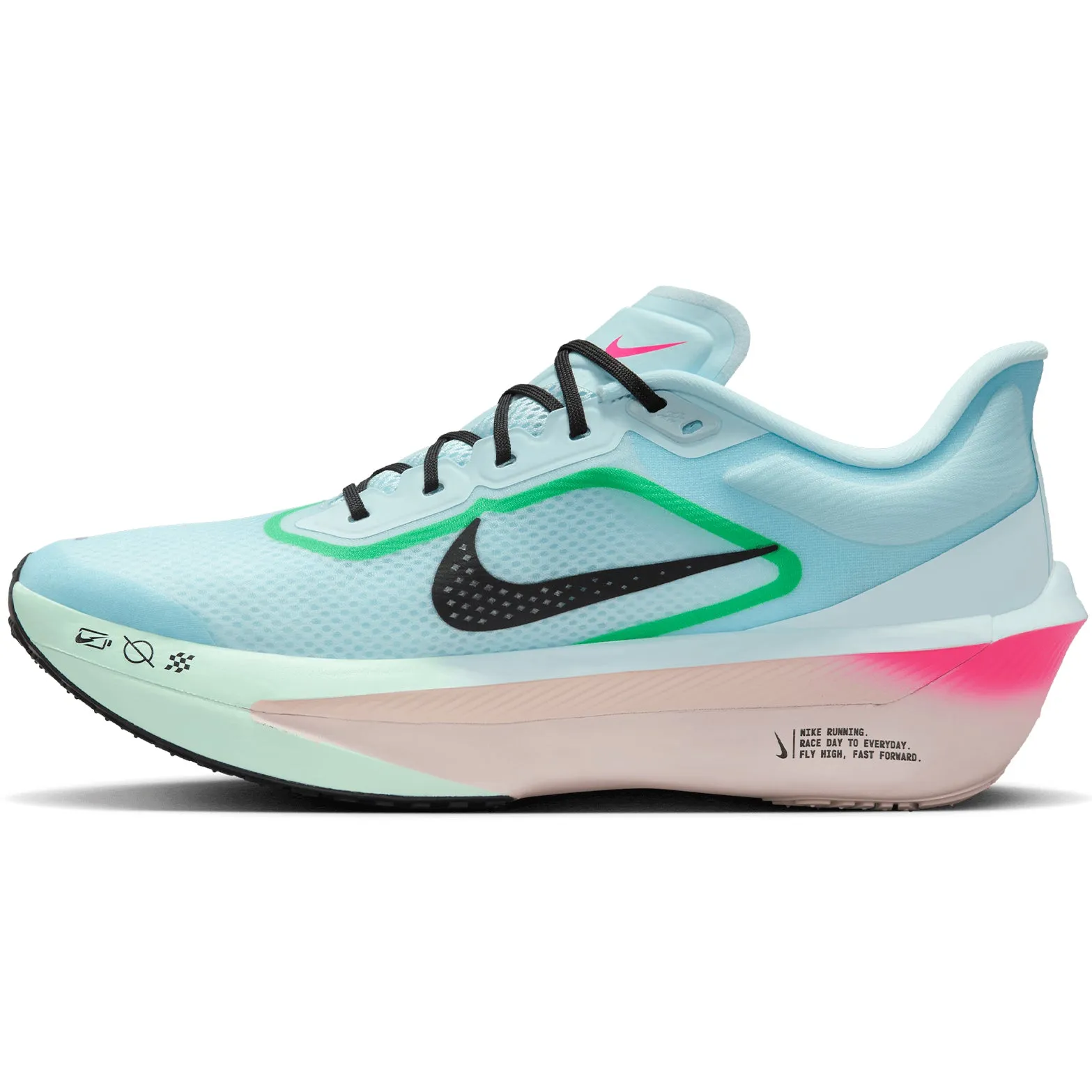 Men's Zoom Fly 6 Running Shoes Glacier Ice / Hyper Pink / Green Shock / Black Nike Shoe Promo Code