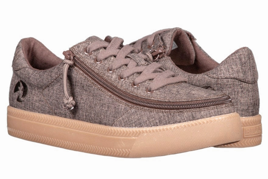 Mens - Brown Jersey Low Top Linen Shoes CLEARANCE Where To Buy Basketball Shoes In Japan