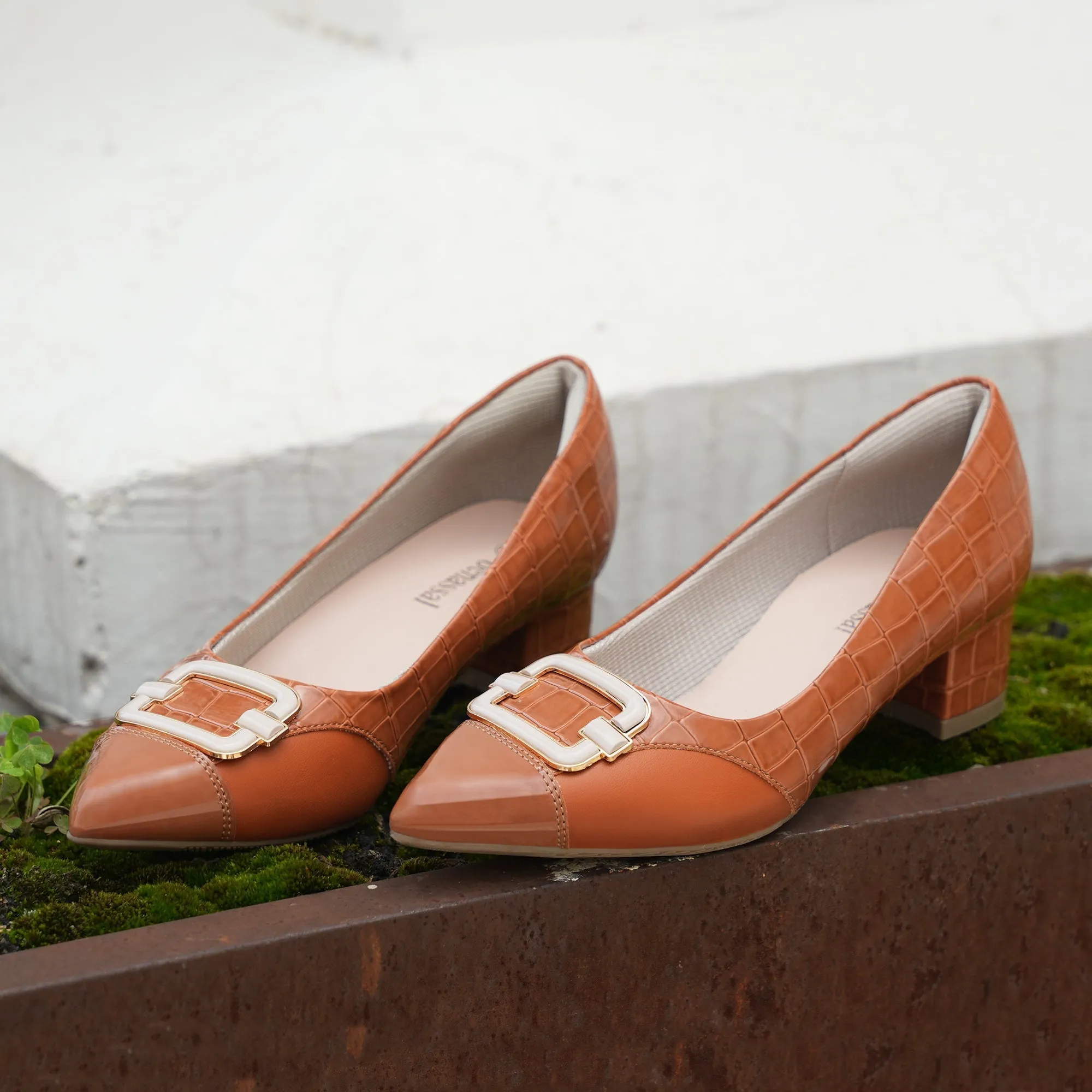 Brown Pumps Dress-Sophia