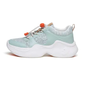 Mintcream Lace Palma I Women All Patent Leather Basketball Shoes