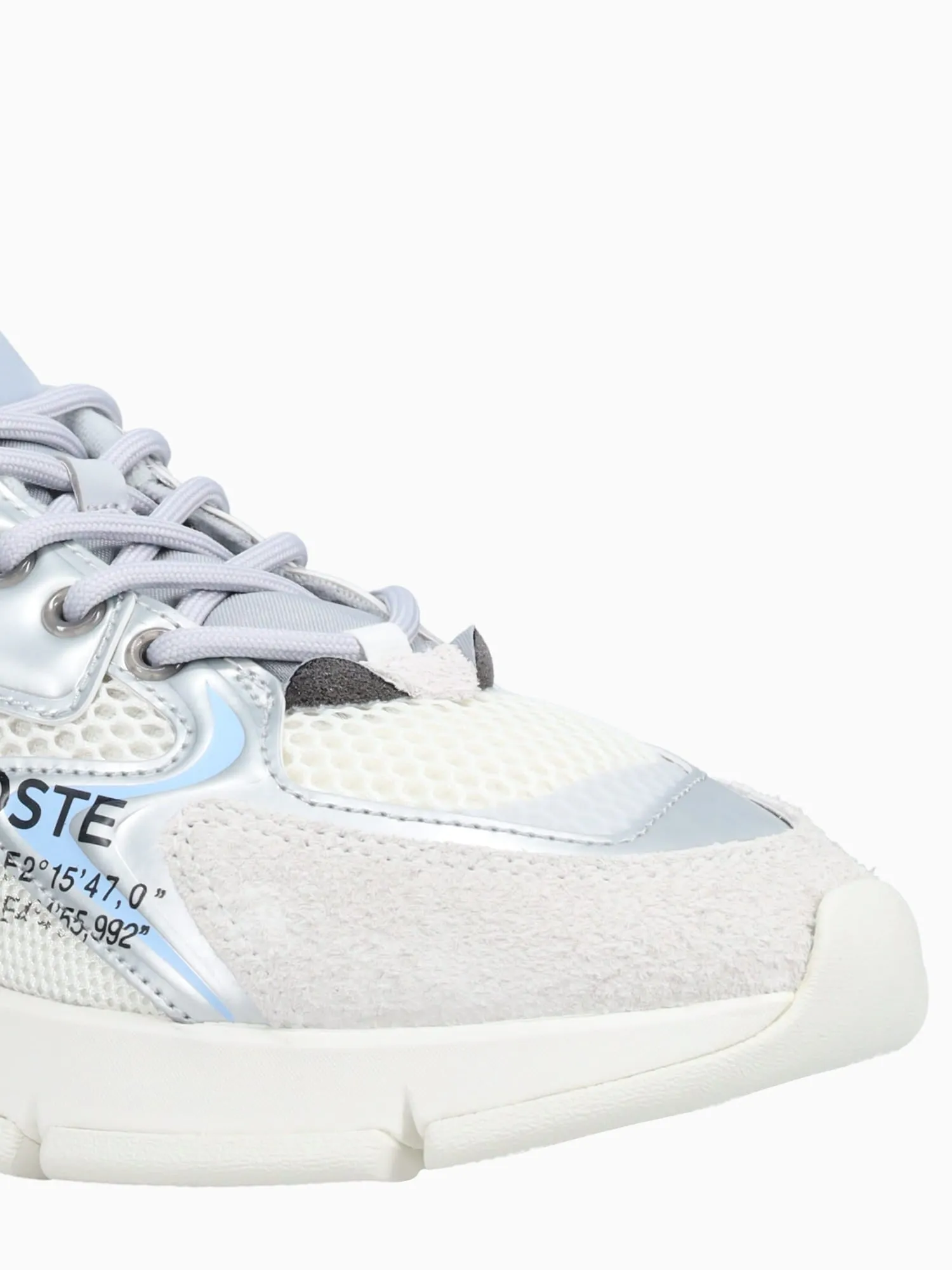 L003 Neo Lt Gry Slv textile Flat Shoe Paint