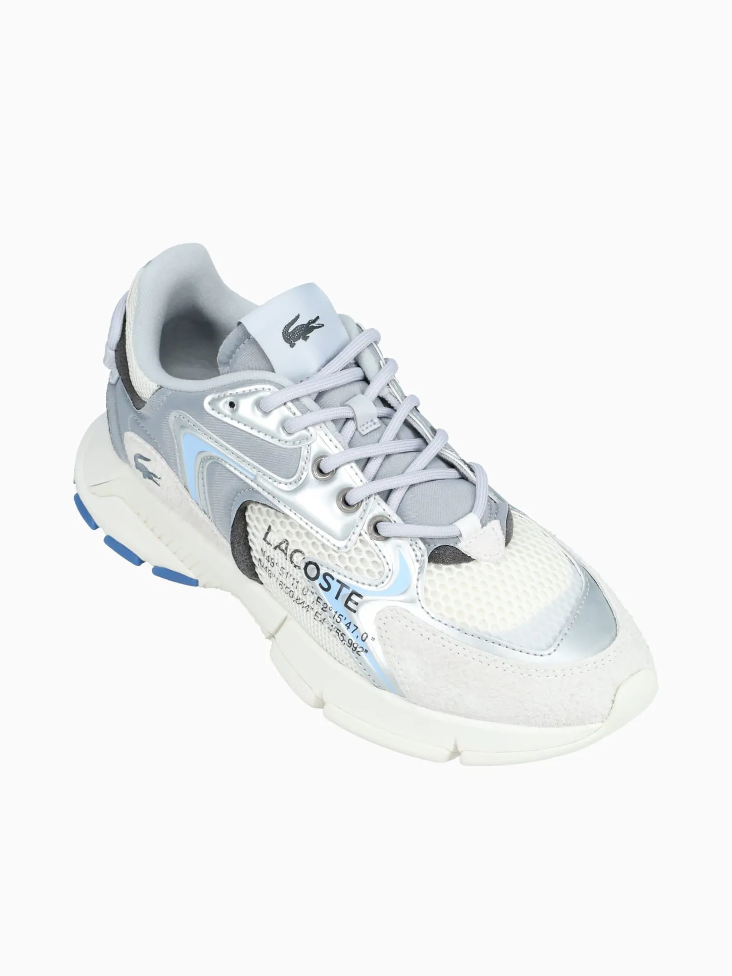 Mother Of Bride Shoes Flats L003 Neo Lt Gry Slv textile