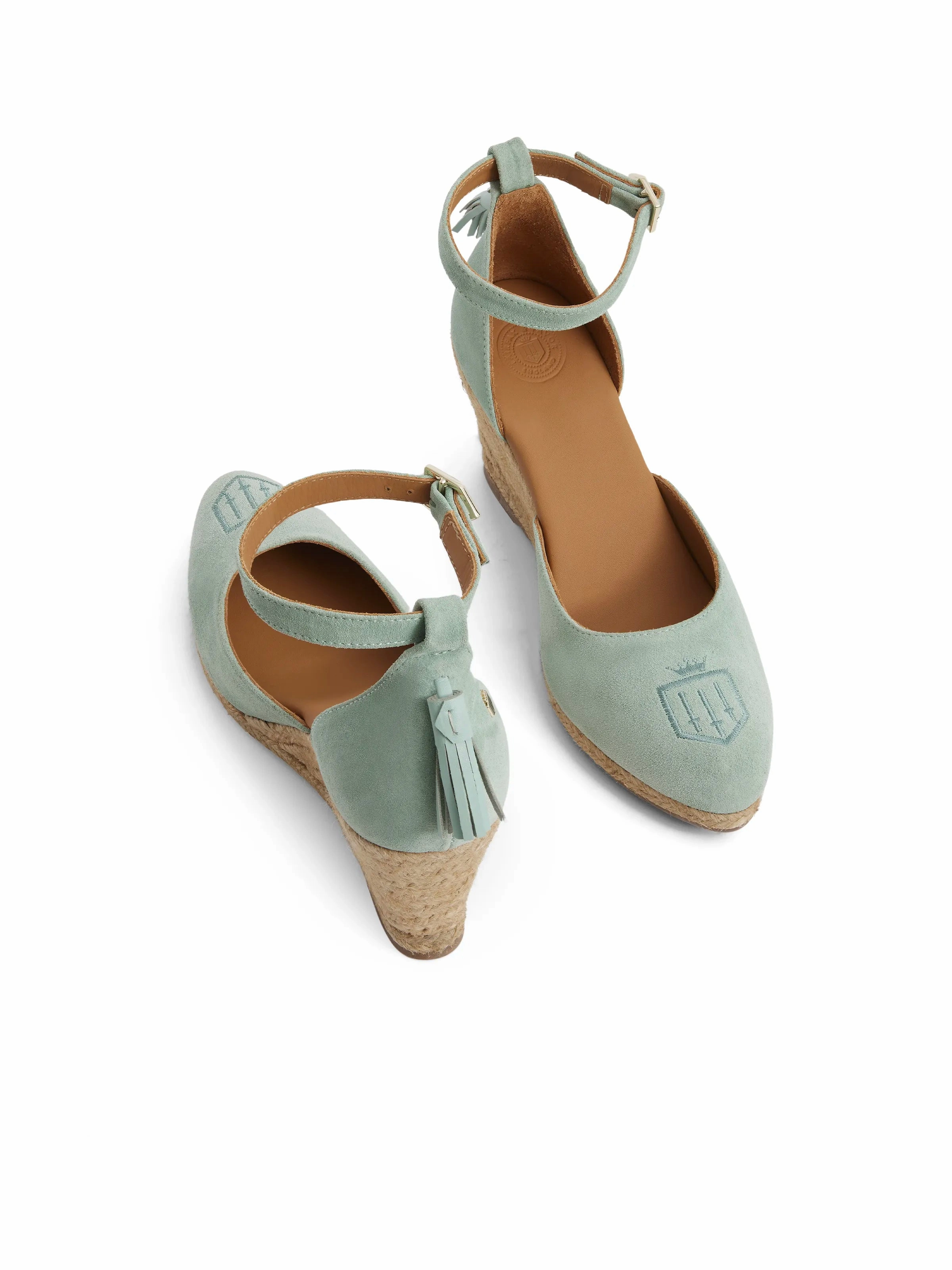 Monaco Wedge - Mint Ivory Loafers