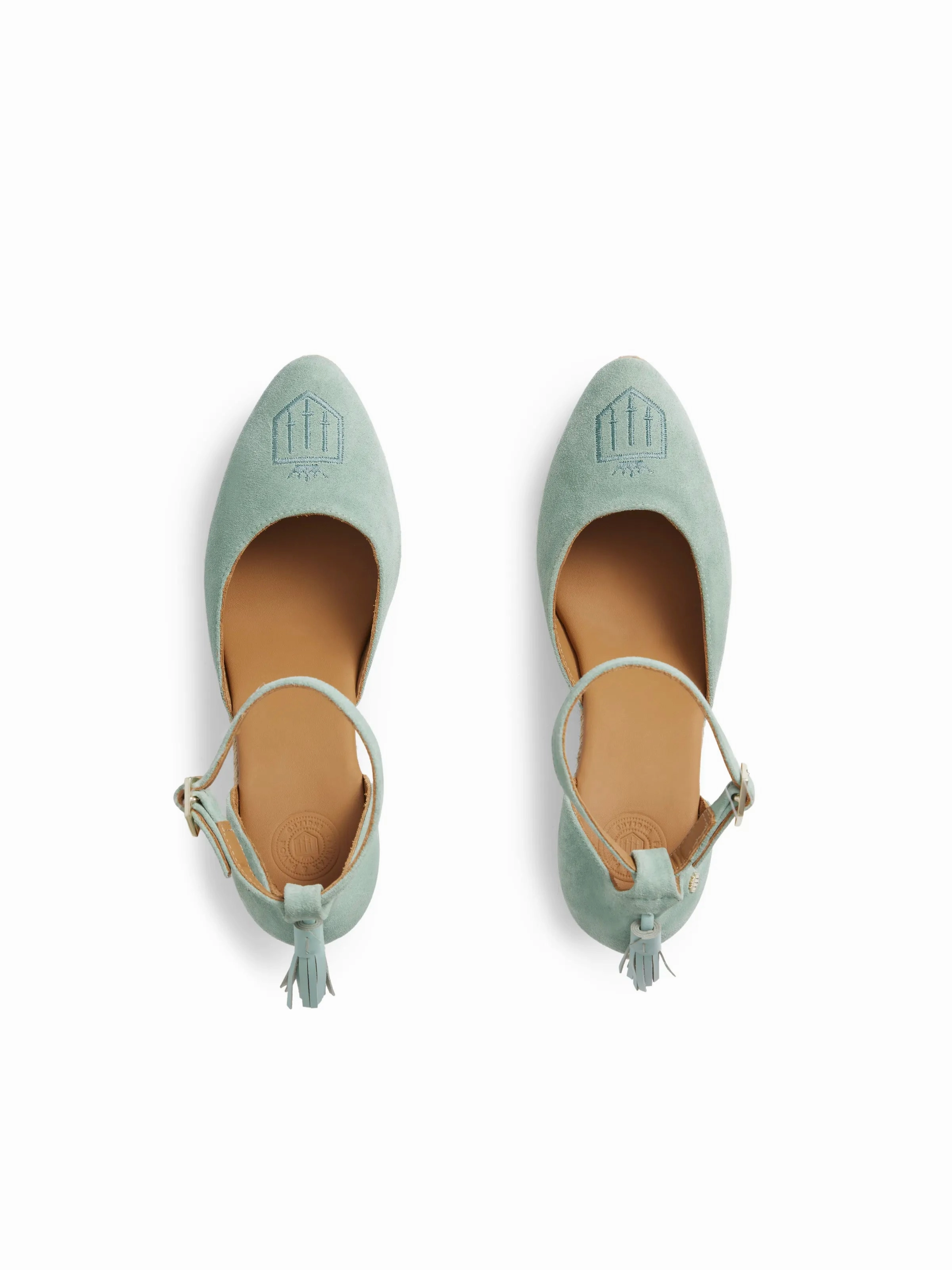 Monaco Wedge - Mint Loafers With Lug Soles