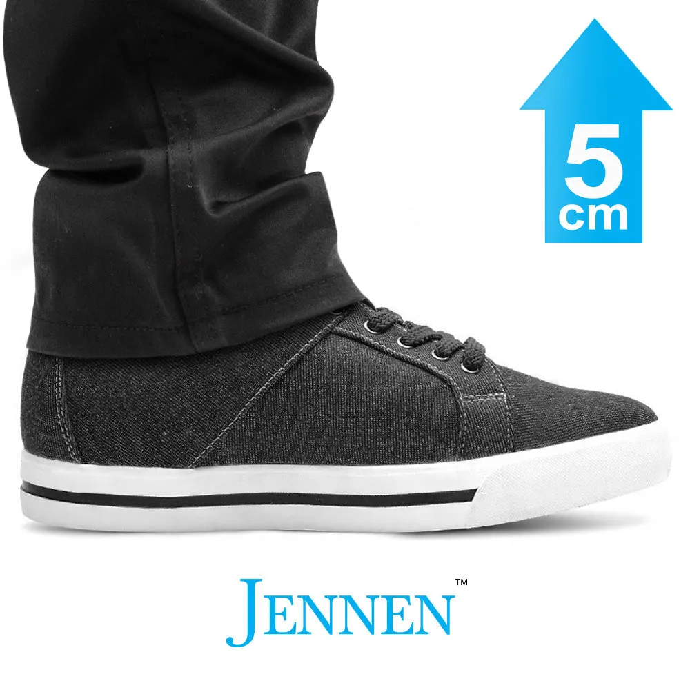 Casual Dressing Shoes Mr. Bartok Black 5cm | 2 inches Taller Black Height Increasing Shoes