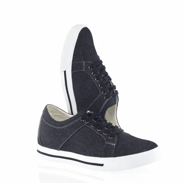 Rally Flux Casual Shoes Mr. Bartok Black 5cm | 2 inches Taller Black Height Increasing Shoes