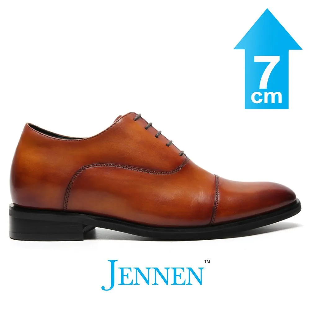 Flat Shoes With Dress Mr. Curyla 7cm | 2.8 Inches Height Boost | Formal Height Increasing Shoes