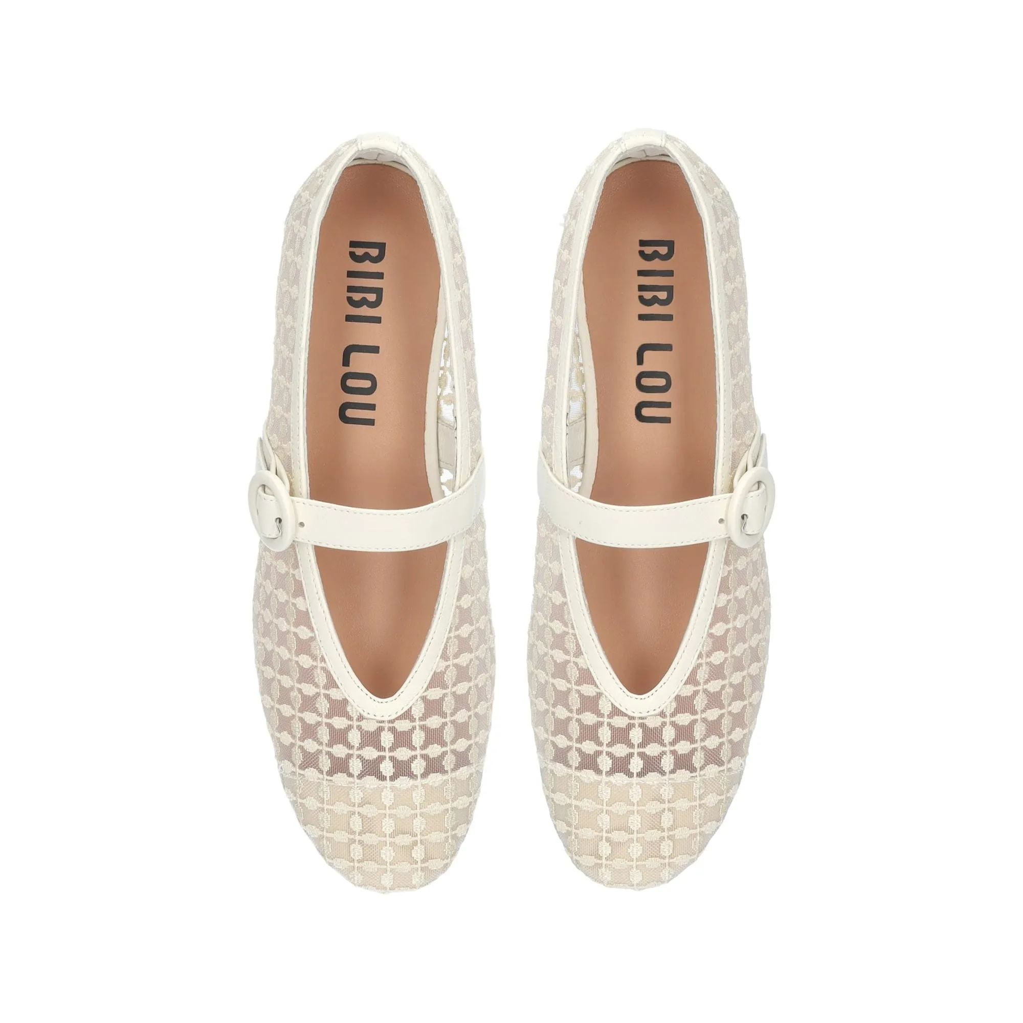Flats Dsw Shoes Naila Flat Mesh Ballet Pump Off White