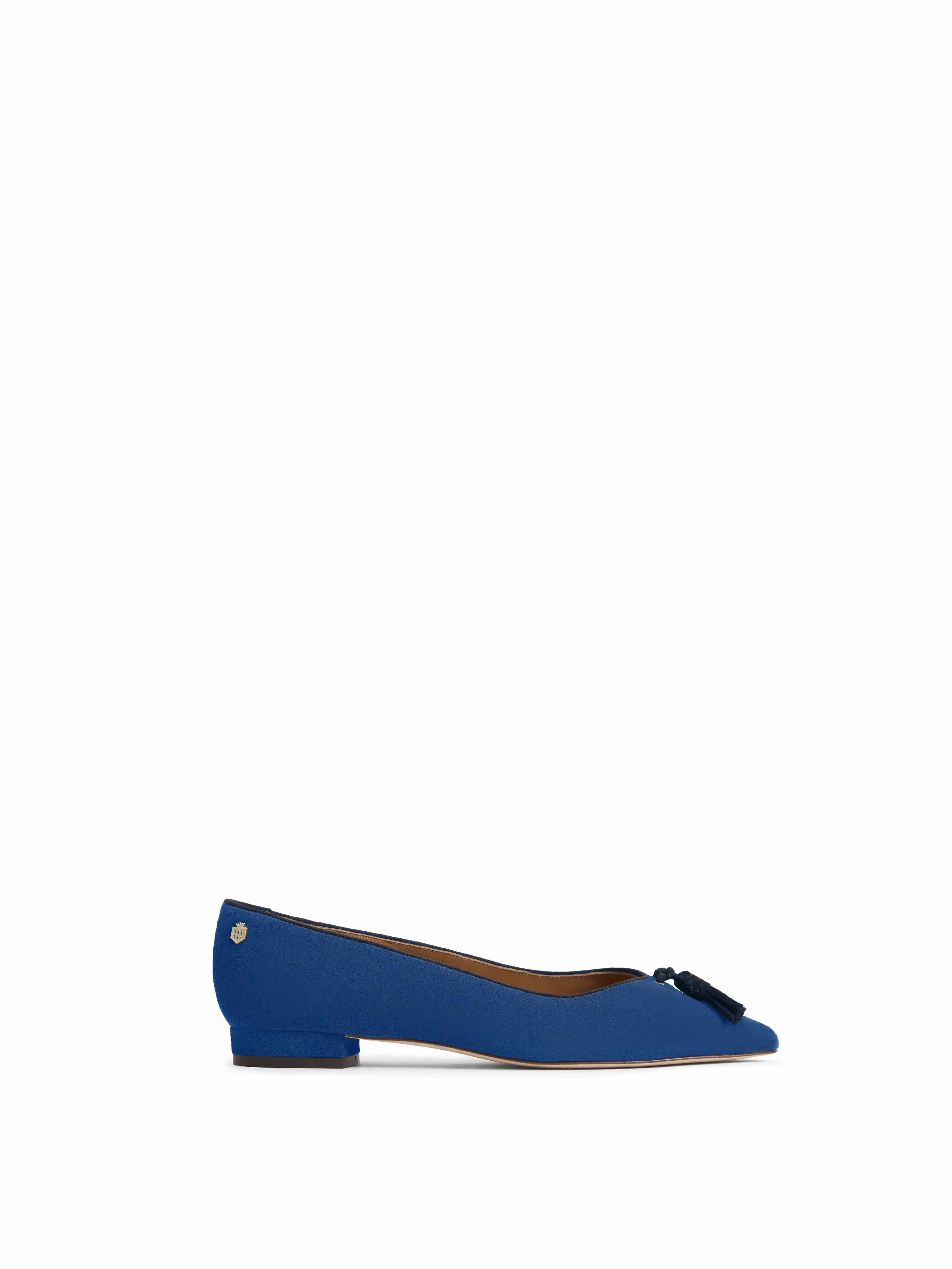 Turkish Loafers Newbury Pump - Porto Blue & Navy Suede
