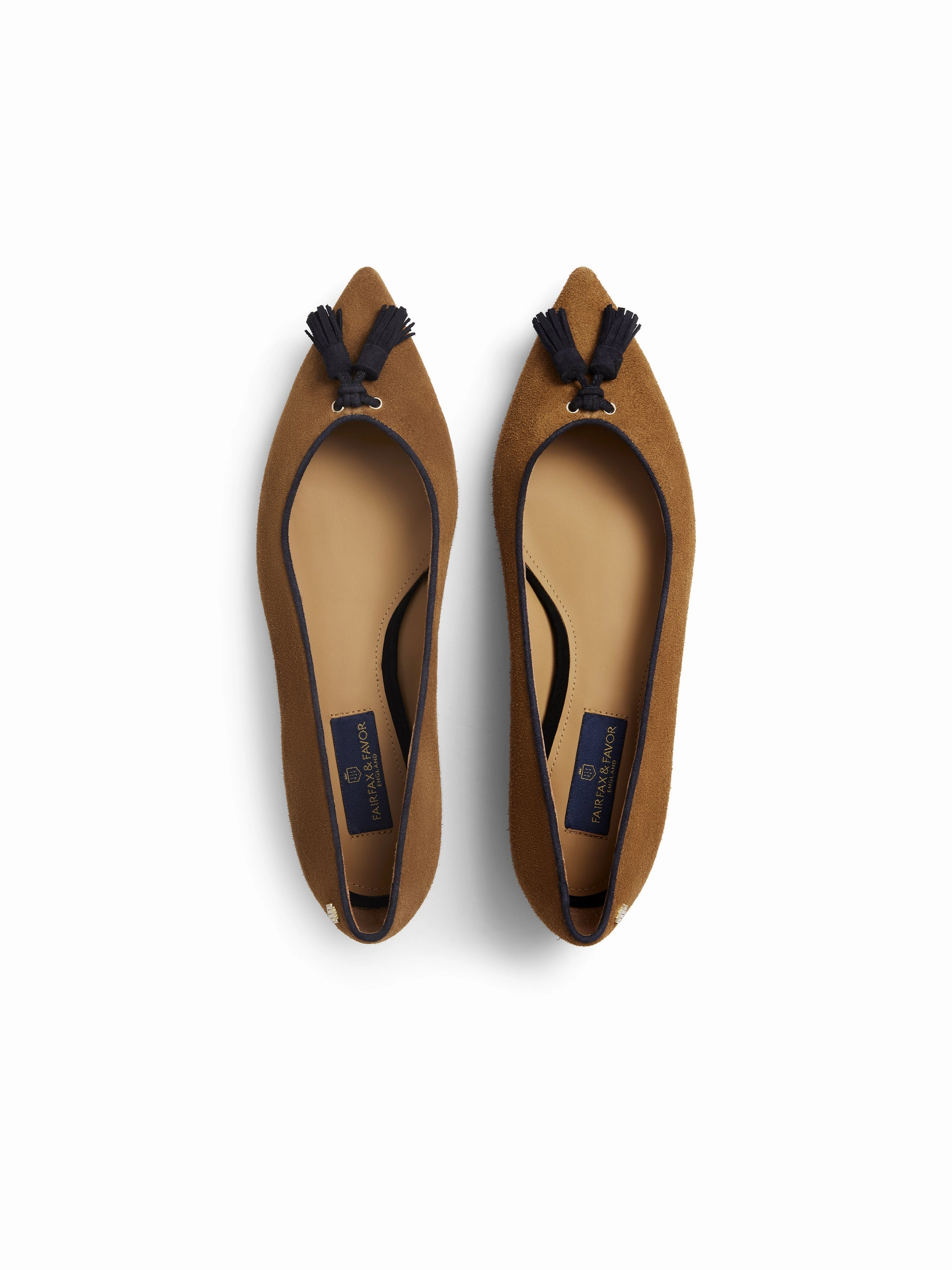 Newbury Pump - Tan & Navy Suede 1901 Loafers
