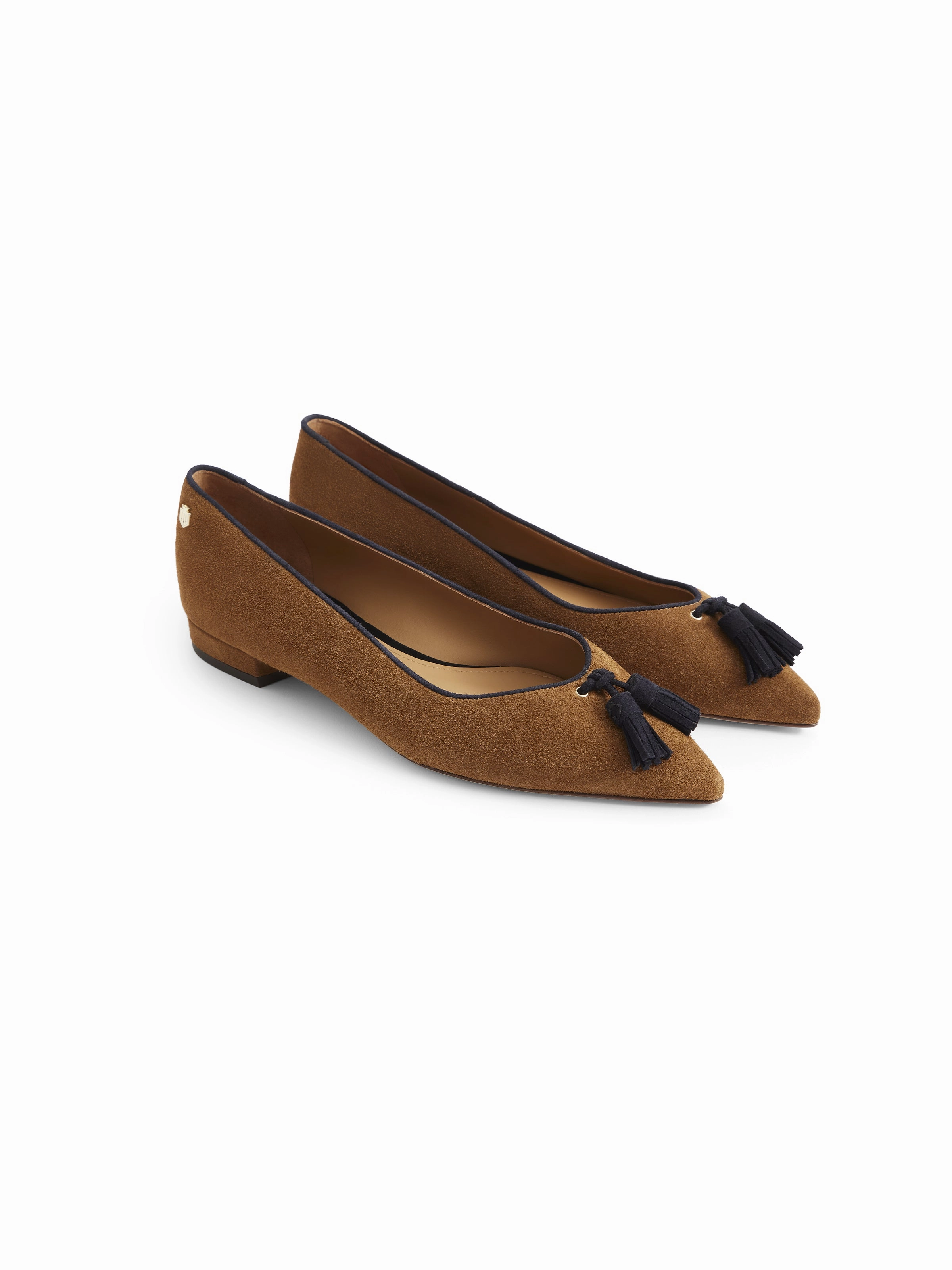 Newbury Pump - Tan & Navy Suede Sustainable Loafers